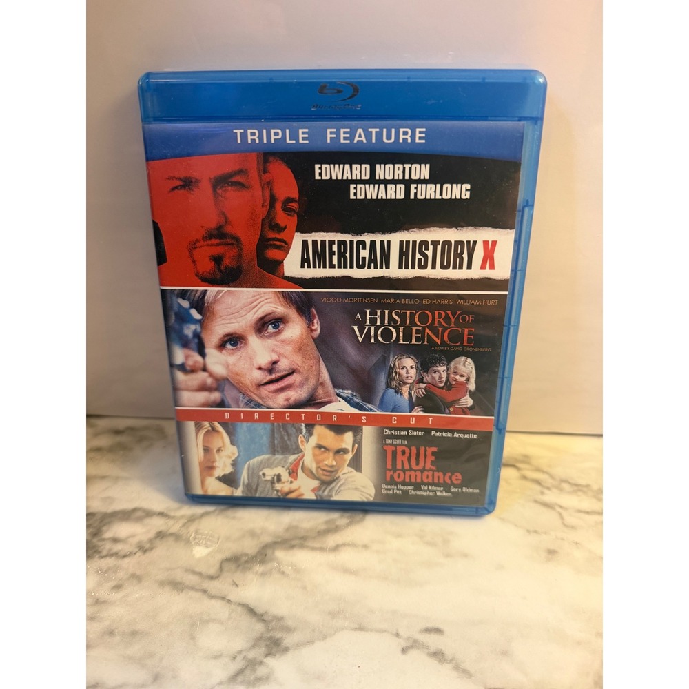 American History X A History of Violence True Romance Triple Feature Blu-ray Set